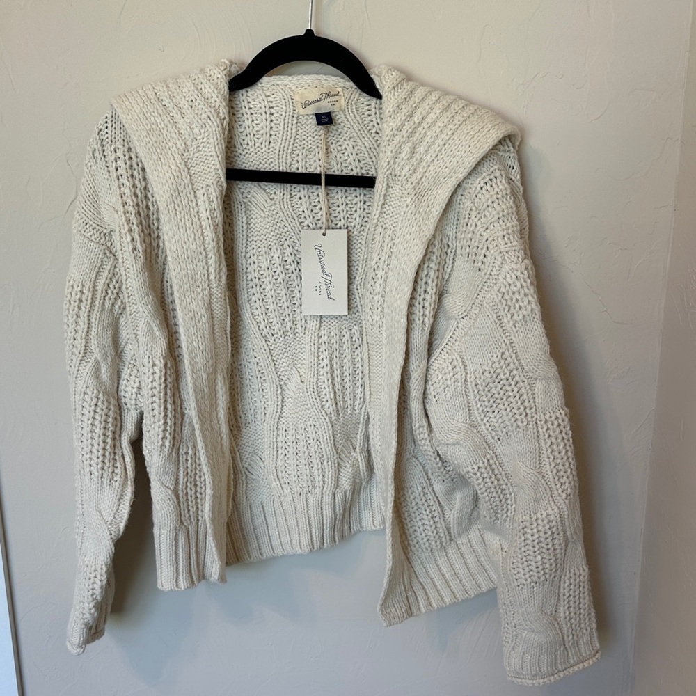 Universal Thread Ivory Cable Knit Cardigan